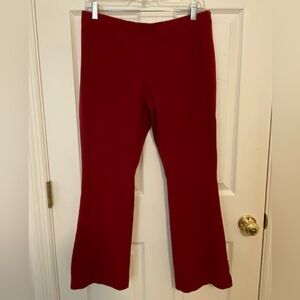 J. JILL SZ 8 Women's Pull-on DK Red Stretch Bootcut/Flare Crop Pants